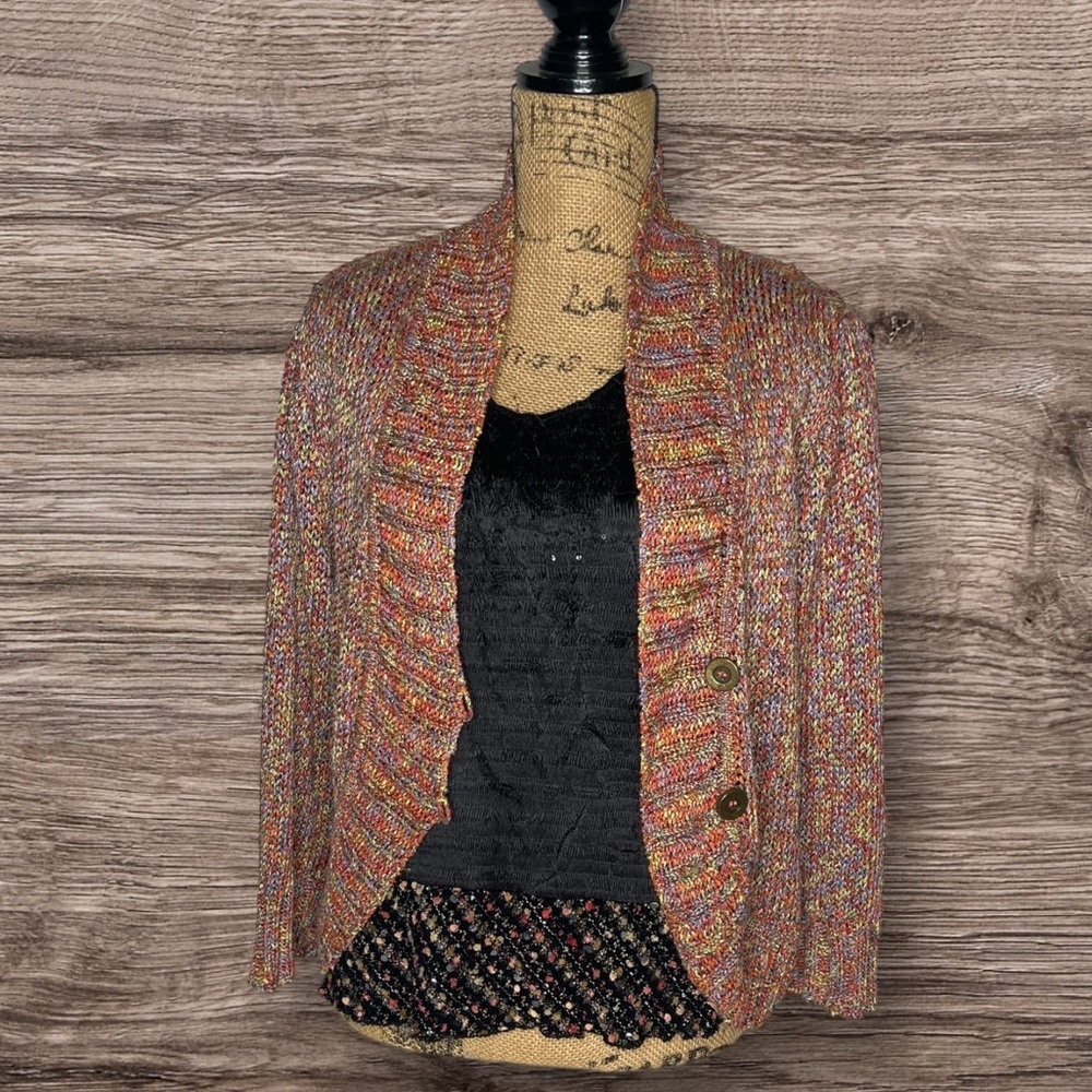 St. John Sport Knitted Cardigan with Alberto Malaki Tank Set, Size Large
